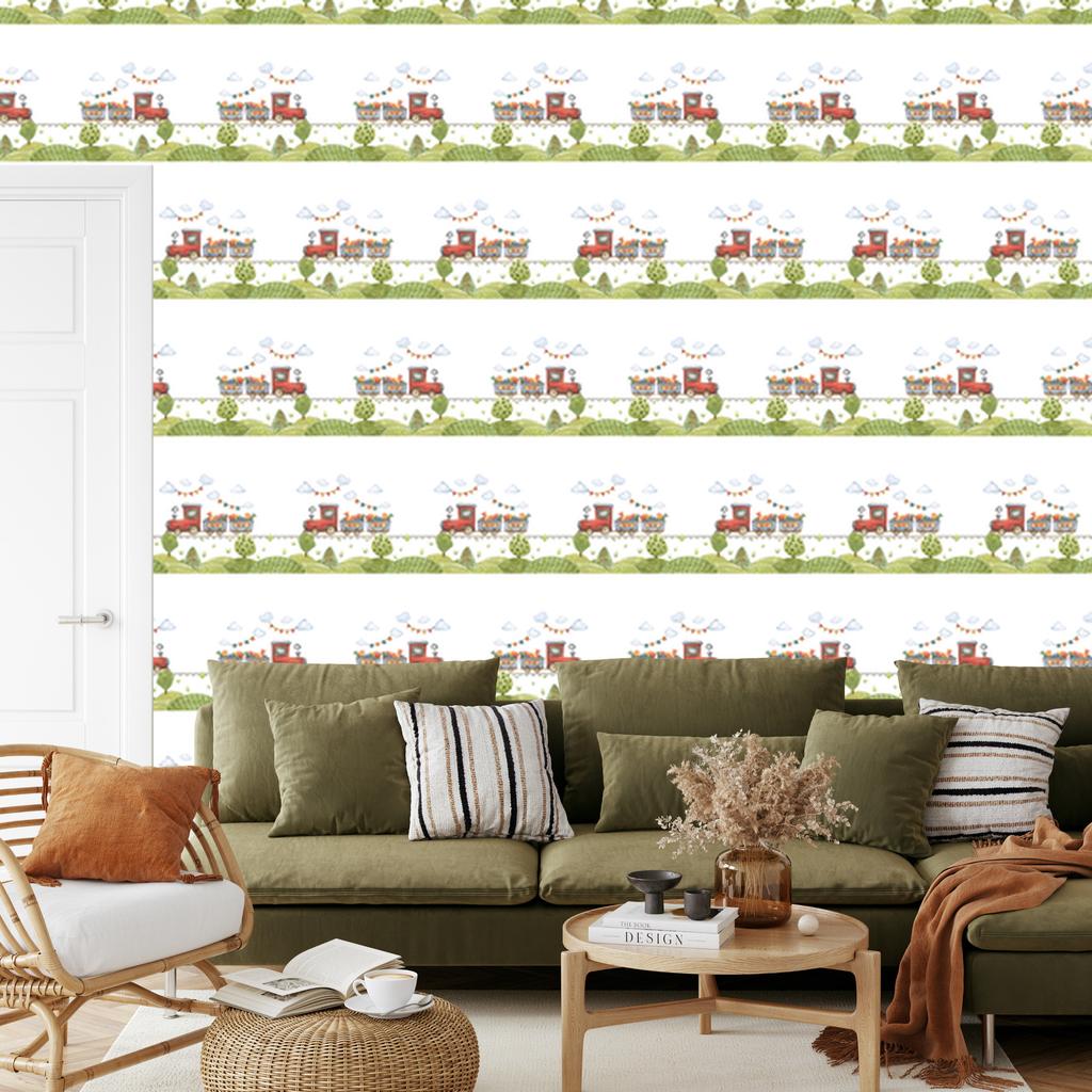 Wallpaper Fairytale and charming pattern for living room and bedroom 50x1000