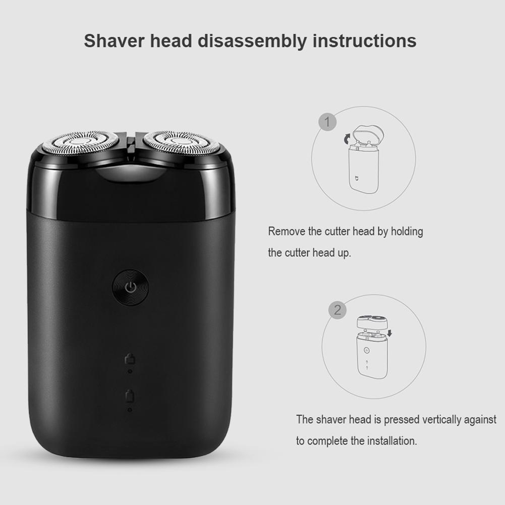 Xiaomi Электробритва Mijia 2 с плавающей головкой, портативная водостойкая бритва, USB перезаряжаемая стальная мужская бритва Maquinilla de afeitar