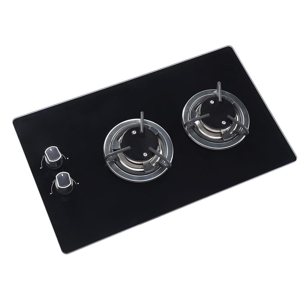 Морская газовая плита с 2 конфорками, газовая плита LPG, закаленное стекло, двойная конфорка 1,8 кВт для лодки, каравана, RV, кемпера