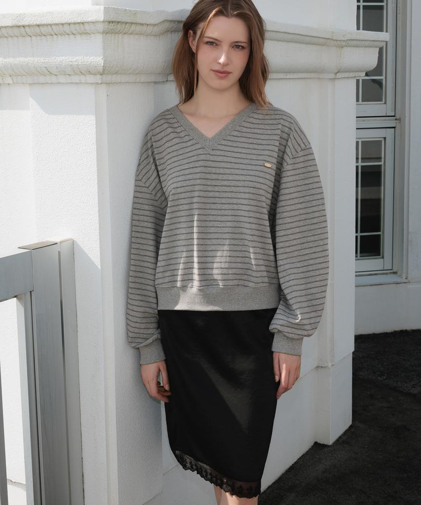 Dehebe Glossy Lace Skirt [Black]