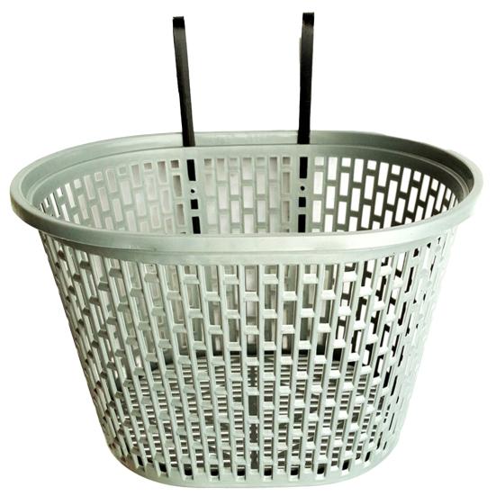 Велосипедная корзина Прочная Большая вместимость Перфорированная пластиковая корзина Многофункциональный предмет для хранения Съемный Складной велосипедный органайзер Передняя корзина Велоспорт