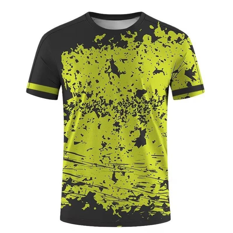 Summer Outdoor Short Sleeve 3D Printed T Shirts Casual Loose Running Fitness Tees Tops Simple Fashion Sports T-shirts for Men