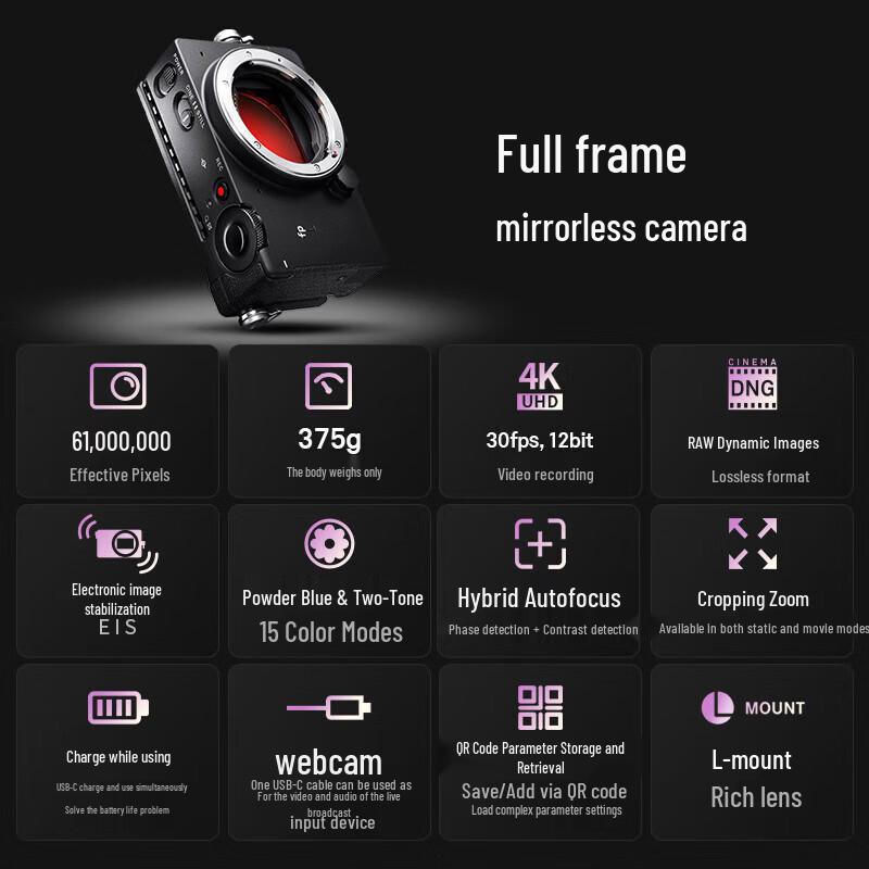 SIGMA fp L Full-Frame Mirrorless Camera (CN version)