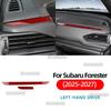 Real Soft Carbon Fiber Dashboard Trim Strip For Subaru Forester 2025 2026 2027 Driver and Passenger Side Interior Accessories