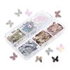 Yousheng 1 Box Nail Flake Bright Reflective High Saturation Foils Luxury Nail Design Irregular Butterfly Flakes for Manicure