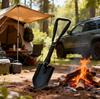 Camping Shovel Foldable Survival Snow High Carbon Steel Embedding Multifunctional Mini with Storage for Snow Disaster Preparedness 58cm, Shovel,