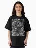 Peppino di Capri Capri Italy Vintage Travel White Line Art - Retro Amalfi Coast Oversized T-Shirt