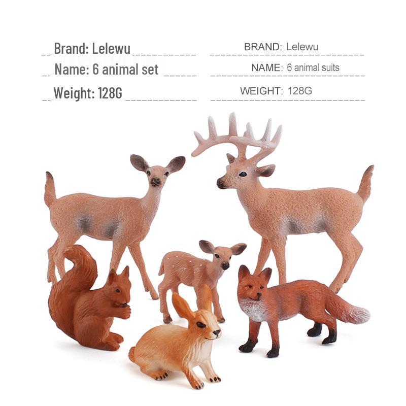 Набор миниатюрных моделей сельскохозяйственных животных для трансграничной торговли: Куры, Утки, Гуси, Коровы и другие