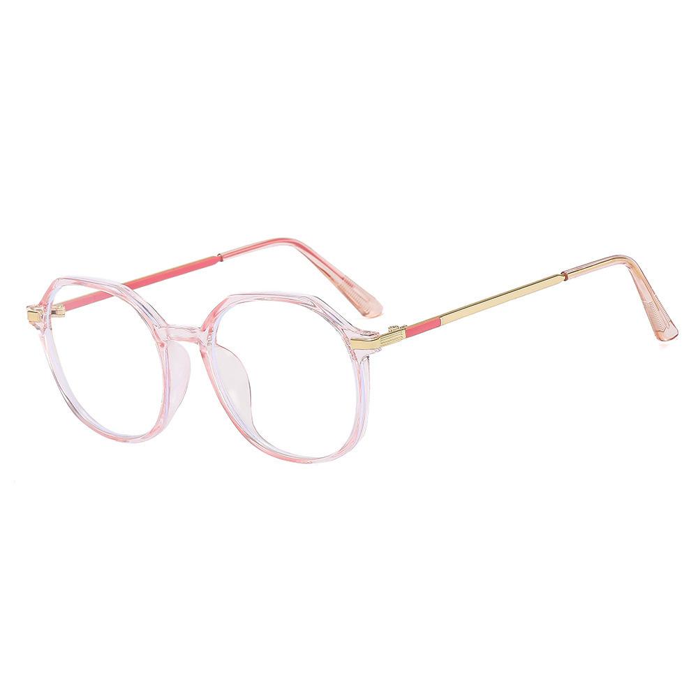2053 Нестандартная круглая оправа для очков для защиты глаз Цветная прозрачная оптическая оправа Анти-синий свет Простой свет Зеркало