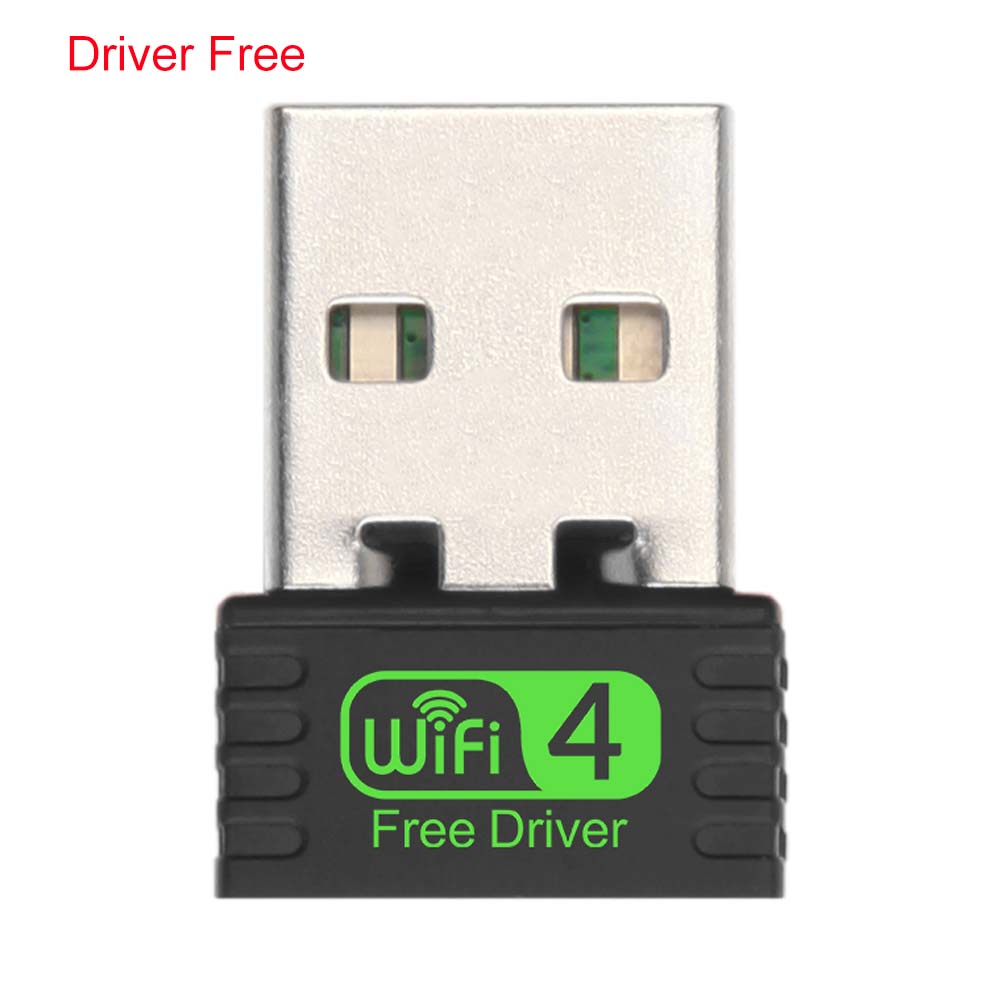 2,4 ГГц Mini USB WiFi адаптер 150 Мбит/с 802.11N Беспроводная сетевая карта Wi-Fi Ethernet-приемник Встроенная антенна USB-адаптер Wi-Fi адаптер для ПК-ноутбука