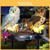 Solar Owl Light Animal Resin Garden Lawn Decorative Landscape Lighting Night