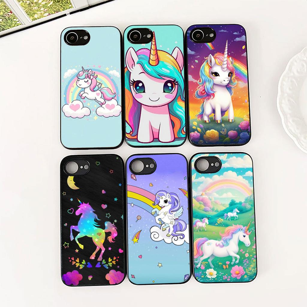 Cover for Apple iPhone 17 16 14 15 Plus Pro Max 16E ProMax + 15Plus 15+ 16+ Casing Silicone Phone Case Unicorn Horse Wallpaper