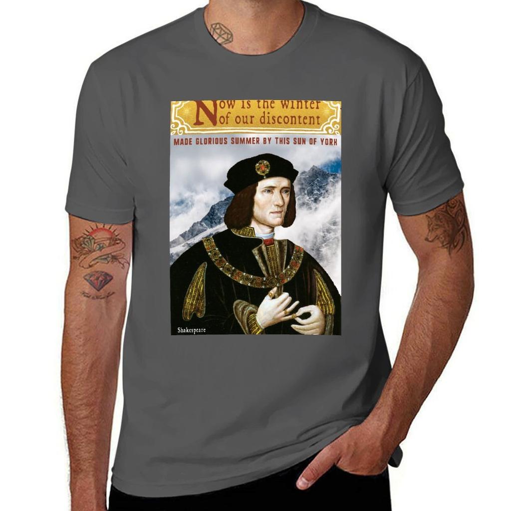 King Richard 3rd Quote From Shakespeare Now Is The Winter Tshirt Athletic Fit Sports Short Sleeve Top