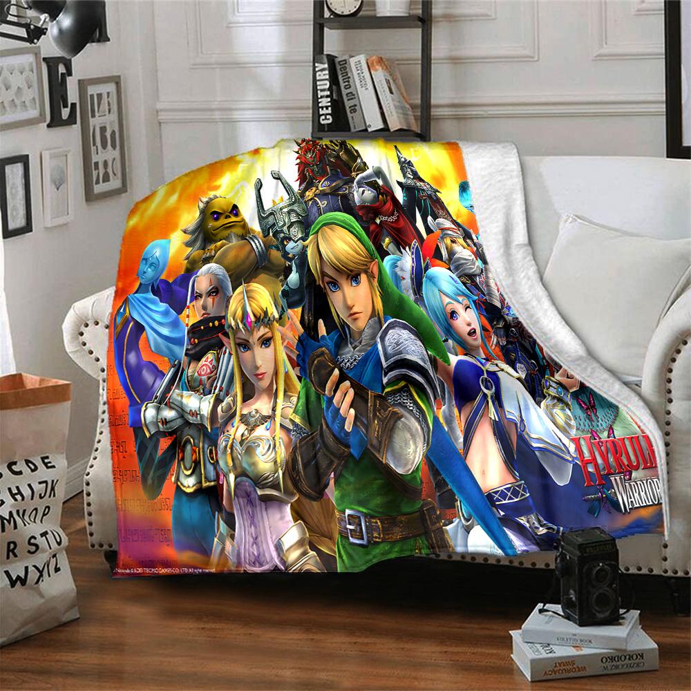 1pc Legend Zelda Skyward Sword flannel Blanket for Super Soft Cute Comfort Blanket for Travel Bedding Couch Sofa Blanket Y82553