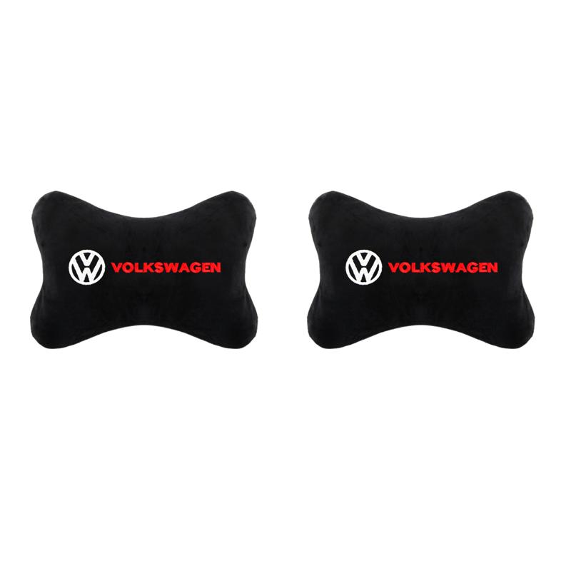 Set Car seat Neck Pillows&Seat Belt Cover Comfort Rest Travel Cushion For Volkswagen VW Scirocco CC Golf 6 GOLF 7 MK6 Polo zl0
