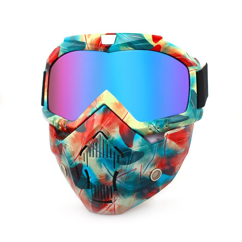 Ретро маски для лица, очки, внедорожные мотоциклы, гоночные очки, очки для велоспорта на открытом воздухе, катание на лыжах