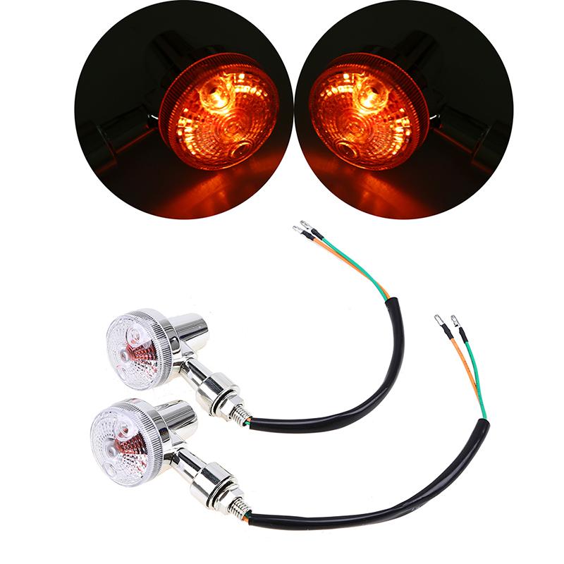 2 шт. мотоциклетные круглые светодиодные указатели поворота, задний мигающий фонарь, супер яркая лампа 12 В, мигающие фонари, универсальные аксессуары