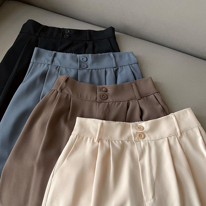 Women's Spring and Autumn Models Loose Plus Size High Waisted Show High Suit Trousers Drape Drag Trousers