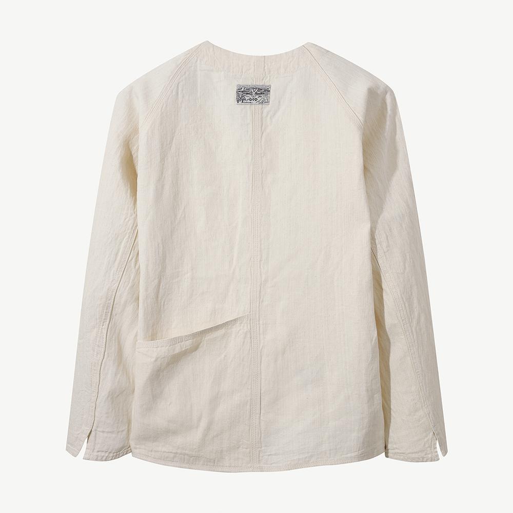 Джинсовая куртка-кантар Dod Linen Denim (слоновая кость)