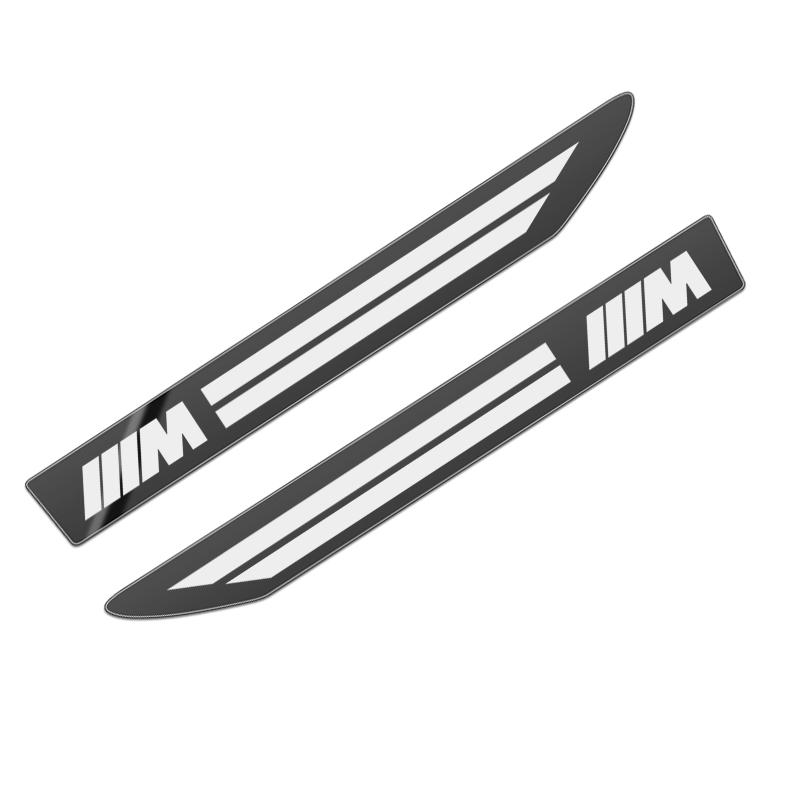 2PCS Stainless Steel Side Wing Badge Emblem Fender for BMW E36 E39 E46 E60 E90 E90 F01 F10 F30 E93 G20 G21 G01 X6 X5 X3