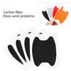 Наклейка на ручку двери автомобиля, углеродное волокно, защита от царапин, защита чашки, не оставляющая следов, защитная пленка для ручки двери автомобиля, универсальная