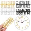 1Set Roman Numerals Quartz Clock Parts Arabic Number Clock Bell Accessories DIY Handmade Replacement Gadget Digital Repair Tools