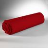 Fitted Sheet - 100% Cotton - Red - 140 X 190 Cm - Elasticated - 25 Cm Pockets
