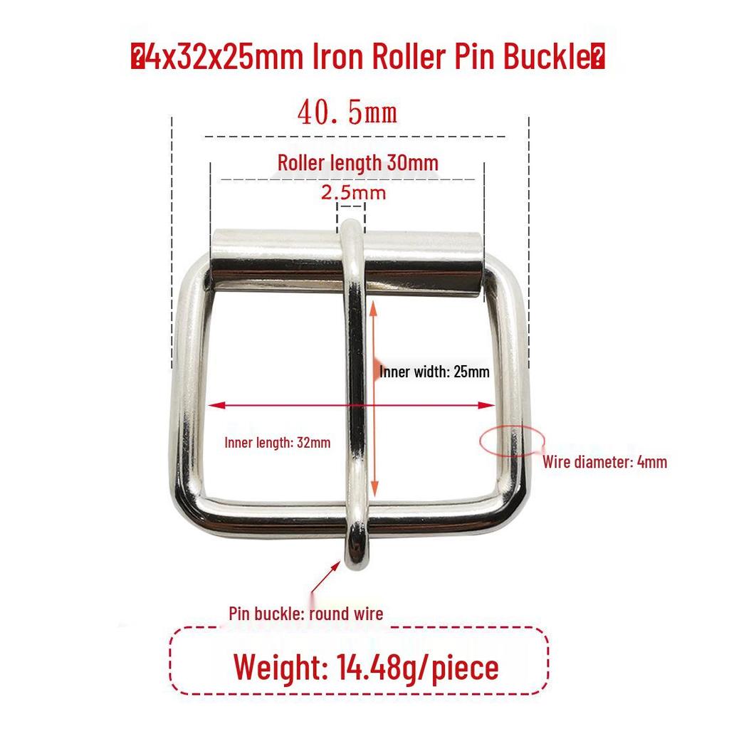 Серебряная железная регулируемая роликовая пряжка с язычком для рюкзаков и сумок