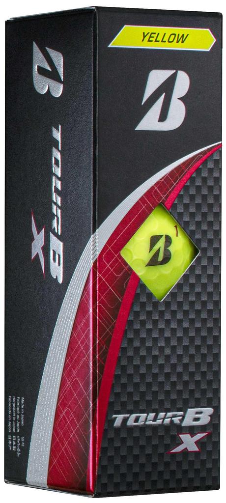 Мячи для гольфа Bridgestone GOLF TOUR BX 2024 Модель Желтые 1 Дюжина [12 Штук]