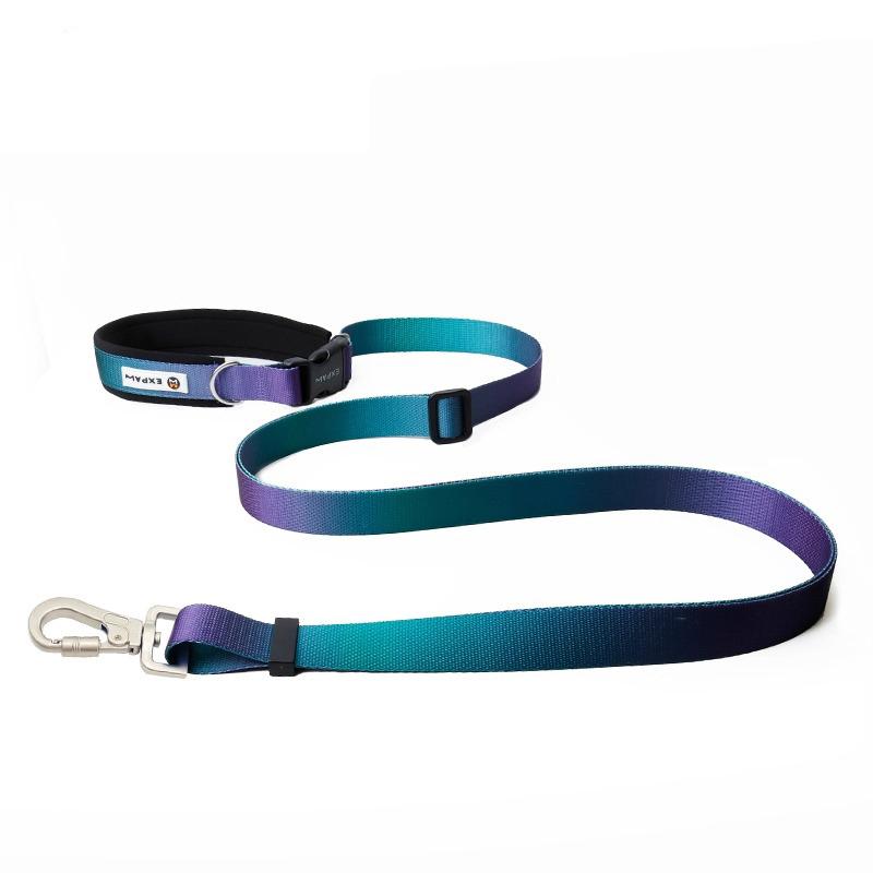 Hands Free Dog Leash Crossbody Adjustable Waist Belt Nylon Pet Traction Rope Running Jogging for Puppy Small Medium Large Dogs