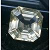 Beautiful Natural Light Yellow Citrine 13-14 Ct Asscher Cut Certified Gemstone