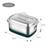 Stainless Steel Lunch Box Interlayer Divided Food Storage Container Sealed with Handle Microwave Oven Lunch Box Camping