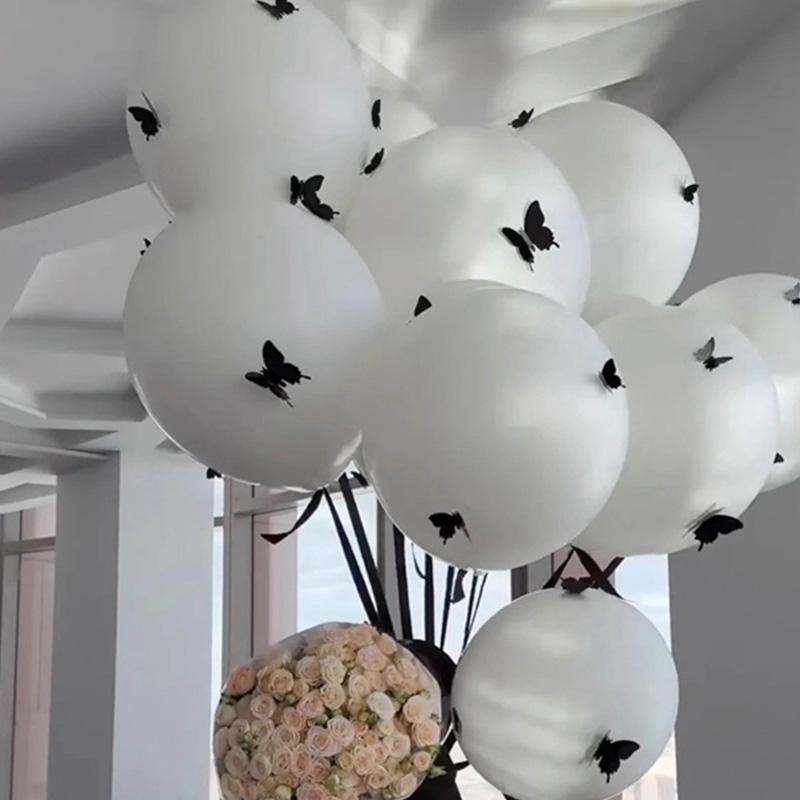 1 комплект прозрачных розовых бантов для помолвки, свадебной вечеринки, реквизита для фотосъемки на День святого Валентина, воздушный шар на день рождения