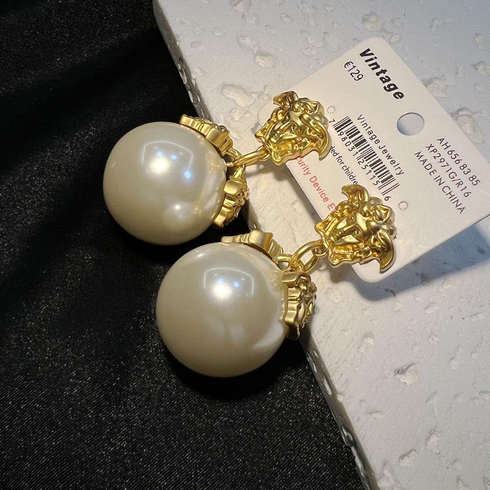 Винтажные бронзовые нишевые роскошные минималистичные серьги