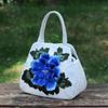 Ethnic Style Women's Printed Canvas Embroidered Tote Cotton Canvas Cell Phone Handbag Hundred Square Bag To High Quality Elegant Handbags