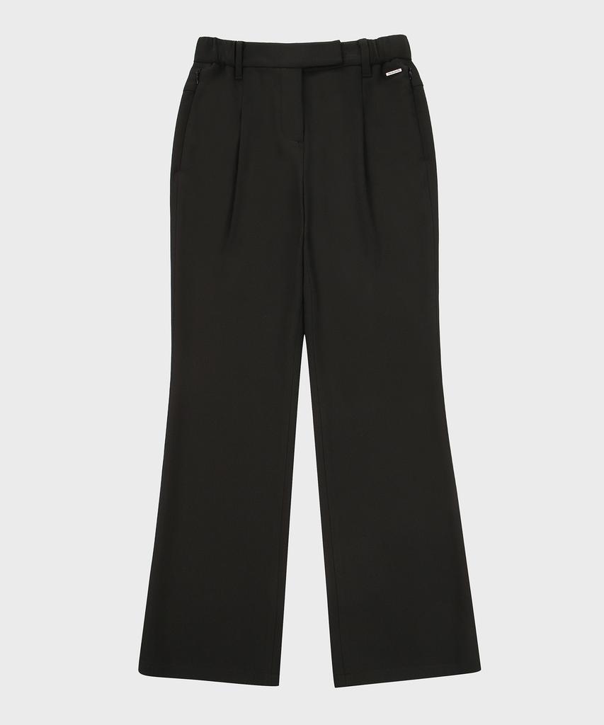 HELVESKO Waistband Bootcut Pants (Black)