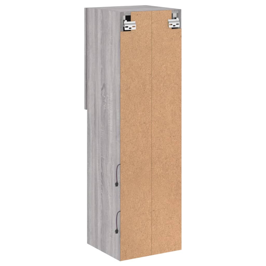 TV Cabinet with LED Lights Gray Sonoma 30.5 x 30 x 102 cm