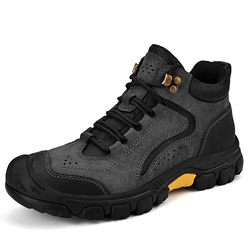 Мужские походные ботинки Velvet Mid-Cut - Нескользящие, Большие размеры, Спорт на открытом воздухе