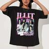 Винтажная хлопковая футболка K-pop ILLIT Футболка ILLIT Super Real Me Поддержка фанатов Летний тур 2026 Унисекс Унисекс Свободная одежда