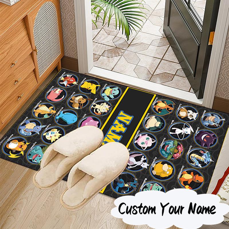 Custom Name Rug Pok-mon Carpet Game rug Area Rug Suitable for Kitchens, Homes, Offices, Living Rooms,Home Decor,Birthday Gift