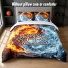 Bayer Leverkusen Football Design Bed Bedding Set 1 Duvet Cover + 2 Pillowcases Soft Breathable Household Bed Linens