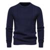 2023 New Warm Men's Pullovers Sweater for Fall and Winter with Solid Color and Soft Material Casual Classic Sweater Men