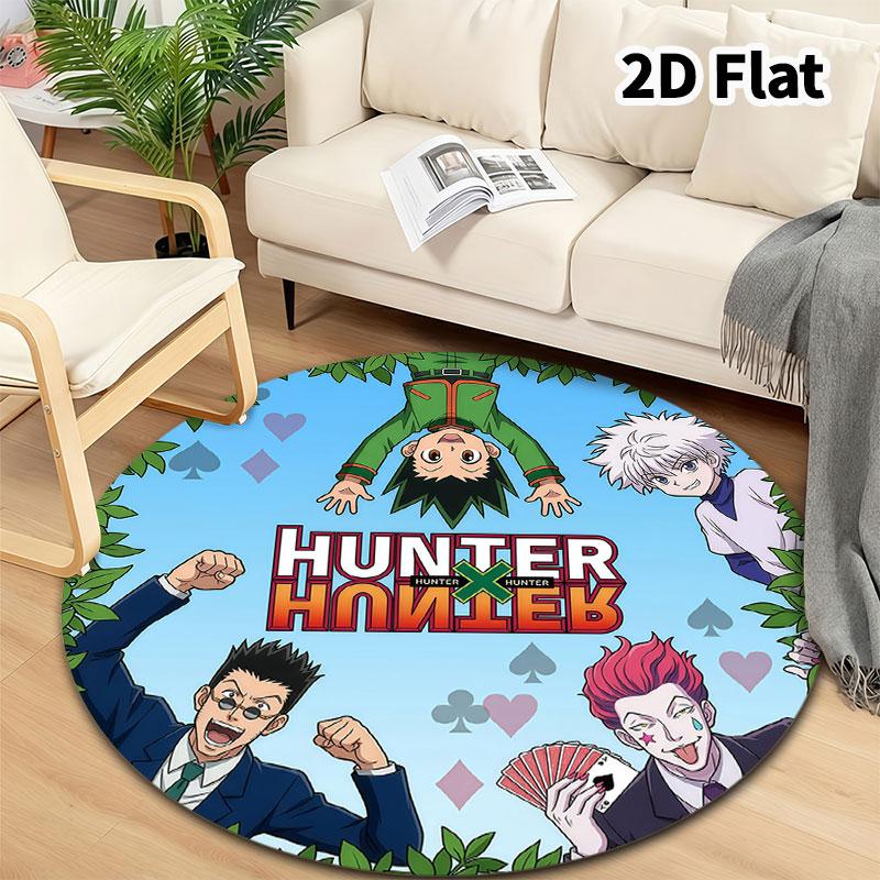 Ковер с круглым ворсом Hunter X Hunter Ковер для гостиной, спальни, дивана, игровой комнаты Декор Нескользящий коврик для пола