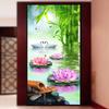 Bamboo Swan Lotus Large 5D DIY Diamond Painting Full Round Drill Embroidery Round Mosaic Needlework Home Decoration
