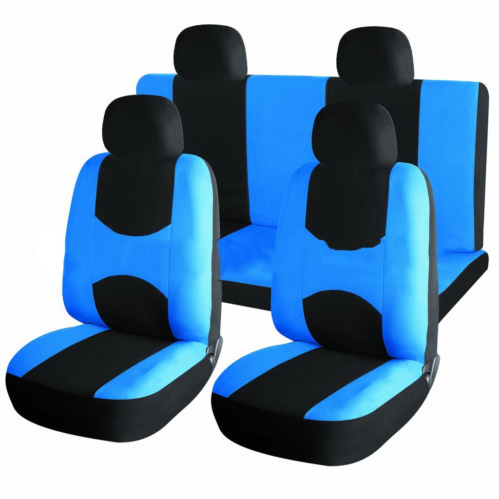 Four Seasons All-inclusive Cushion Car Seat Cover Polyester Cloth Single Plant 9-piece Set