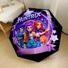 1pc Kpop Portable Automatic Umbrella Retractable Design with 8 Rib Durability Durable Plastic Iron All Season Umbrella for Travel