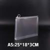 Файл-папка на молнии Прозрачный пакет для хранения Простая папка для документов Подарок