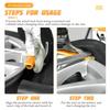 AICEL 5pcs Car Tire Replacement Rim Protector Wheel Change Rim Saver 15cm Auto Tire