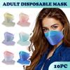 10PC Adult Outdoor Mask Droplet And Haze Prevention Fish Non Woven Face Mask