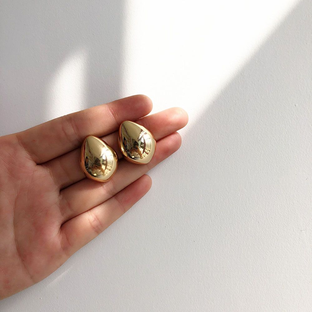 Стереоскопическая яркая поверхность Brincos Модные аксессуары Серьги-гвоздики Ювелирные изделия Серьги-подвески